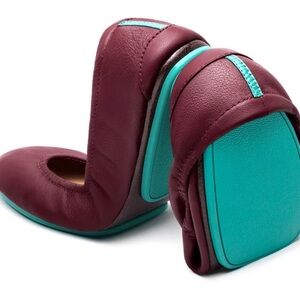 Burgundy Tieks size 8